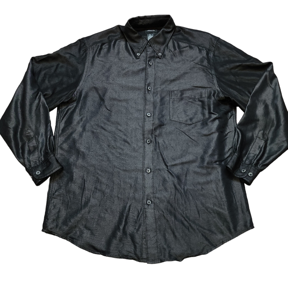 Claiborne button up black long sleeve preowned